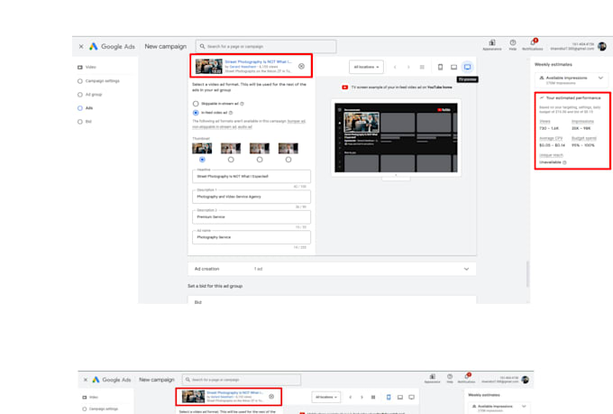 do organic youtube promotion with google ads